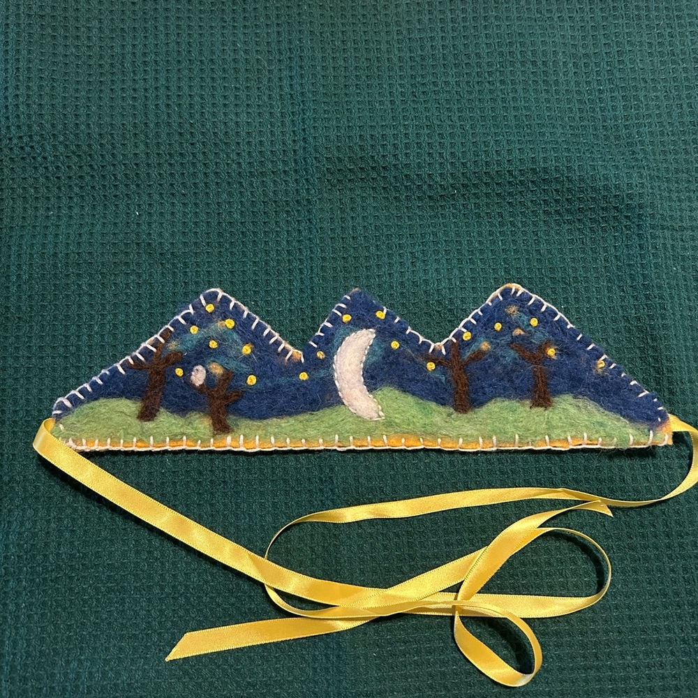 Felted Moon Crown